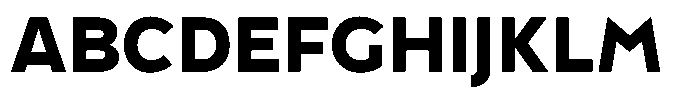 Tady Bold X-Low Font UPPERCASE