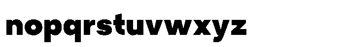 Tady Bold X-Low Font LOWERCASE