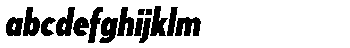 Tady Bold X-Med Condensed Italic FONT