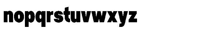 Tady Bold X-Med Condensed Font LOWERCASE