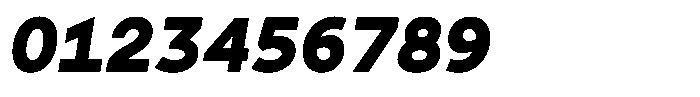 Tady Bold X-Med Italic Font OTHER CHARS