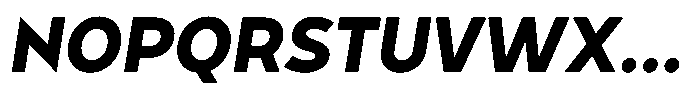 Tady Bold X-Med Italic Font UPPERCASE