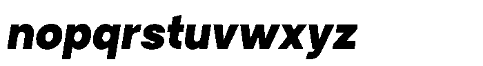Tady Bold X-Med Italic Font LOWERCASE