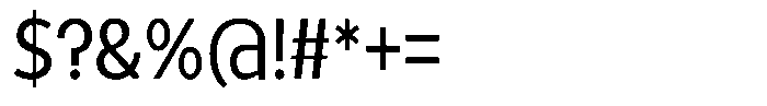 Tady Book X-High Condensed Font OTHER CHARS
