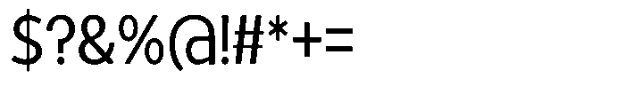 Tady Book X-Low Condensed Font OTHER CHARS