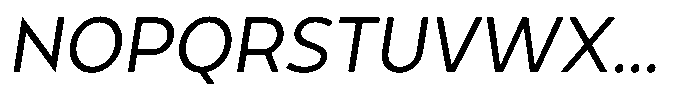 Tady Book X-Low Italic Font UPPERCASE