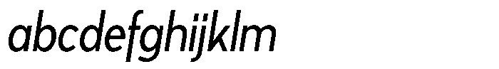 Tady Book X-Med Condensed Italic FONT