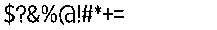 Tady Book X-Med Condensed Font OTHER CHARS