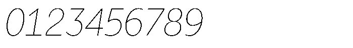 Tady Hairline X-High Condensed Italic Font OTHER CHARS