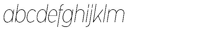 Tady Hairline X-High Condensed Italic FONT