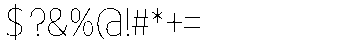 Tady Hairline X-High Condensed Font OTHER CHARS