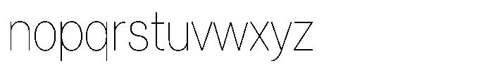 Tady Hairline X-High Condensed Font LOWERCASE