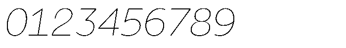 Tady Hairline X-High Italic Font OTHER CHARS