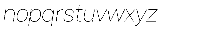 Tady Hairline X-High Italic Font LOWERCASE