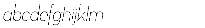 Tady Hairline X-Low Condensed Italic FONT