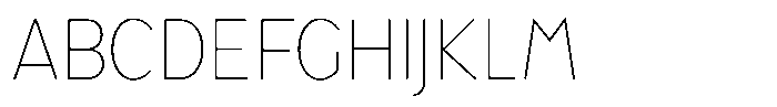 Tady Hairline X-Low Condensed Font UPPERCASE