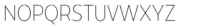 Tady Hairline X-Low Condensed Font UPPERCASE