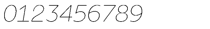 Tady Hairline X-Low Italic Font OTHER CHARS