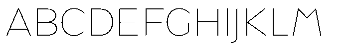 Tady Hairline X-Low Font UPPERCASE