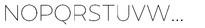 Tady Hairline X-Low Font UPPERCASE