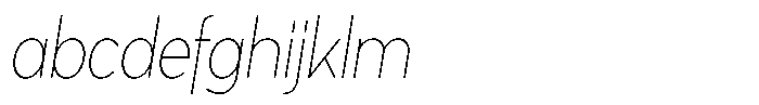 Tady Hairline X-Med Condensed Italic FONT