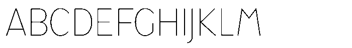 Tady Hairline X-Med Condensed Font UPPERCASE