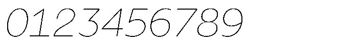 Tady Hairline X-Med Italic Font OTHER CHARS