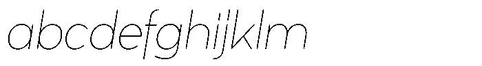 Tady Hairline X-Med Italic FONT
