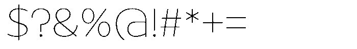 Tady Hairline X-Med Font OTHER CHARS
