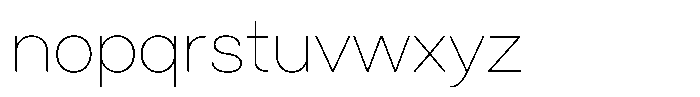 Tady Hairline X-Med Font LOWERCASE