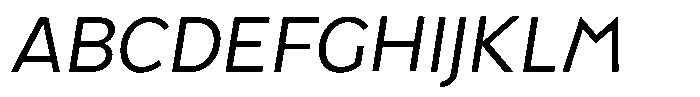 Tady Italic VF Font UPPERCASE