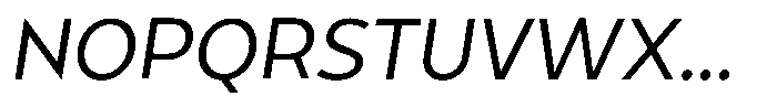 Tady Italic VF Font UPPERCASE
