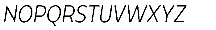 Tady Light X-High Condensed Italic Font UPPERCASE