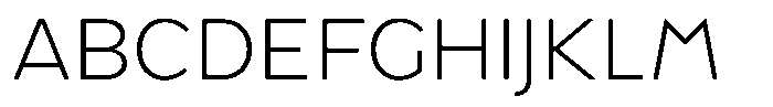 Tady Light X-High Font UPPERCASE