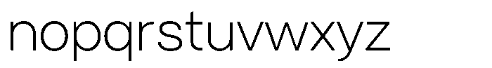 Tady Light X-High Font LOWERCASE