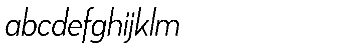Tady Light X-Low Condensed Italic FONT