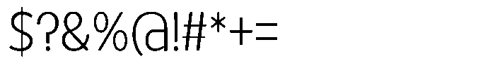Tady Light X-Low Condensed Font OTHER CHARS