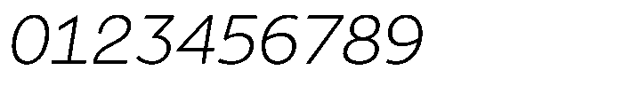 Tady Light X-Low Italic Font OTHER CHARS