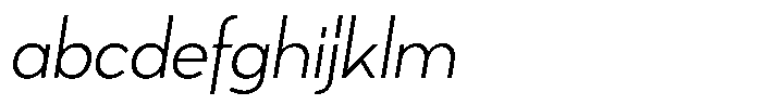 Tady Light X-Low Italic FONT