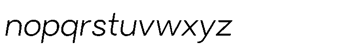 Tady Light X-Low Italic Font LOWERCASE