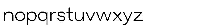 Tady Light X-Low Font LOWERCASE
