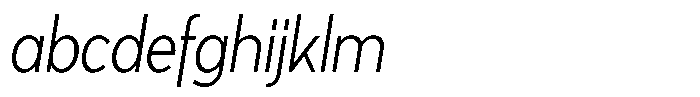 Tady Light X-Med Condensed Italic FONT