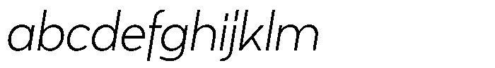 Tady Light X-Med Italic FONT