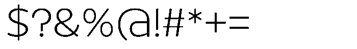 Tady Light X-Med Font OTHER CHARS