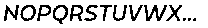 Tady Regular X-Low Italic Font UPPERCASE