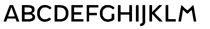 Tady Regular X-Low Font UPPERCASE