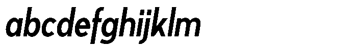 Tady Regular X-Med Condensed Italic FONT
