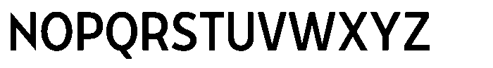 Tady Regular X-Med Condensed Font UPPERCASE