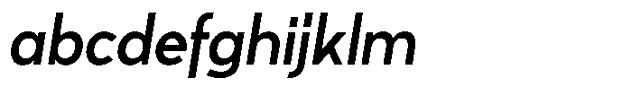 Tady Regular X-Med Italic FONT