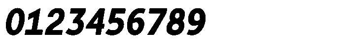 Tady Semibold X-High Condensed Italic Font OTHER CHARS